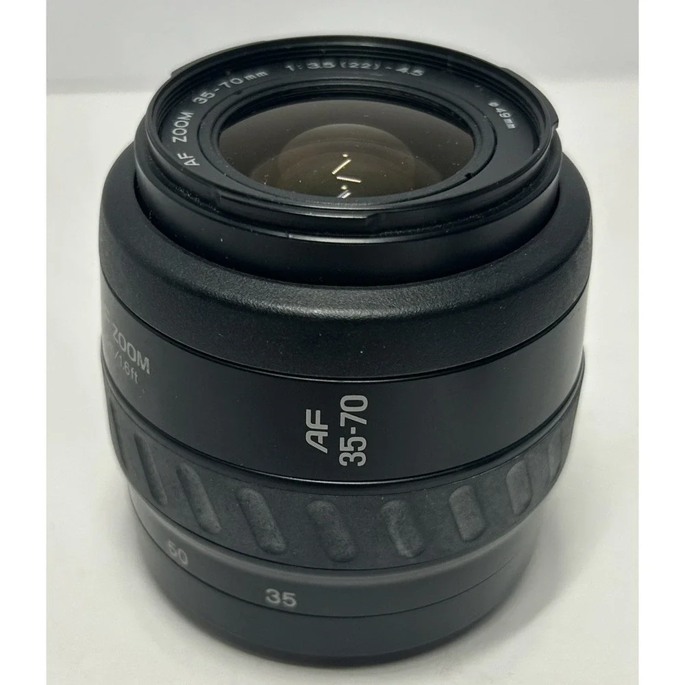 Minolta Maxxum 400si 35mm SLR‎ Film Camera PARTS/REPAIR AF Zoom Promaster Lense